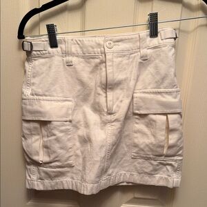 TNA Cream Cargo Mini Skirt - Artizia